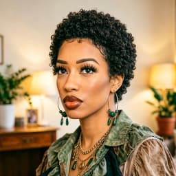 Jerry Curly Human Hair Wigs for Women Short Pixie Cut Curly Wig Natural Looking Colored Hair Wigs Full Machine Made For Women