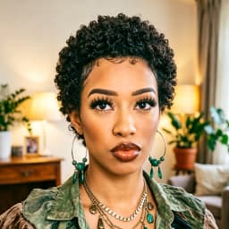 Jerry Curly Human Hair Wigs for Women Short Pixie Cut Curly Wig Natural Looking Colored Hair Wigs Full Machine Made For Women