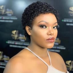 Jerry Curly Human Hair Wigs for Women Short Pixie Cut Curly Wig Natural Looking Colored Hair Wigs Full Machine Made For Women