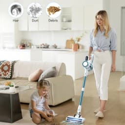 Blossom QCVC01 4‑in‑1 Cordless Stick Vacuum Cleaner,25kPa Powerful Suction Wireless Handheld Vacuum,Multi‑Purpose Lightweight Vacuum for Home Pet Hair Hard Floor Carpet Sofa Car Deep Cleaning