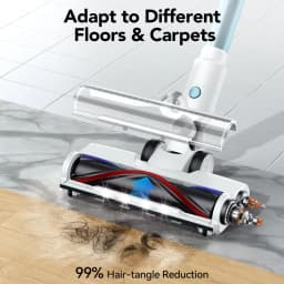 Blossom QCVC01 4‑in‑1 Cordless Stick Vacuum Cleaner,25kPa Powerful Suction Wireless Handheld Vacuum,Multi‑Purpose Lightweight Vacuum for Home Pet Hair Hard Floor Carpet Sofa Car Deep Cleaning