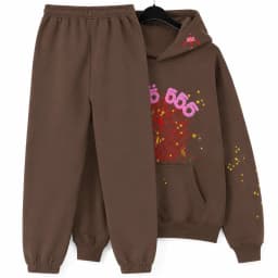 Men's and women's street punk oversized hooded sweatshirt sets, spider web rhinelstone hooded sweatshirts, hip-hop fashion letter aesthetic sweatshirts, gender neutral sets, couple sets