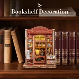 Original CUTEBEE 253pcs Book Drama Bookshop Nook Kit DIY Miniature House Dollhouse Kit for Adults and Teens Booknook Tiny House Bookshelf Decor 3D Wooden Puzzle Gifts for Family Friends Book Nook Kit DIY Miniature House Japanese Street Ramen Shop Booknook