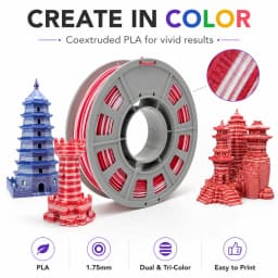 300g/Spool Coextruded PLA Filament 1.75mm Random Color Shift Rainbow Gradient Material High Precision Fast Shipping