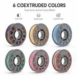 300g/Spool Coextruded PLA Filament 1.75mm Random Color Shift Rainbow Gradient Material High Precision Fast Shipping