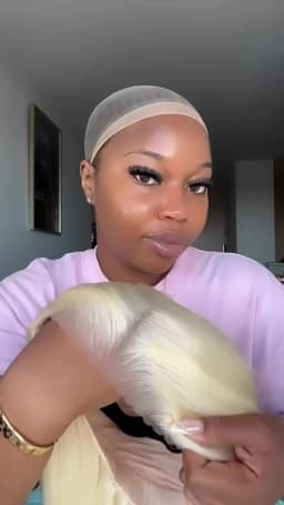 40 42 Inches 5x5 Glueless Wig Bone Straight Pull and Go Human Hair Wigs For Women 613 Blonde Color 5x5 Lace Closure Wig Ready to Wear Wig Pre Cut Lace Daily Wear