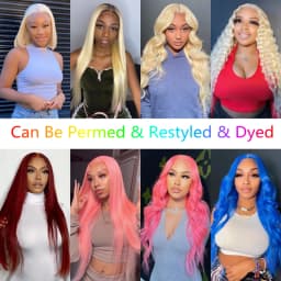 40 42 Inches 5x5 Glueless Wig Bone Straight Pull and Go Human Hair Wigs For Women 613 Blonde Color 5x5 Lace Closure Wig Ready to Wear Wig Pre Cut Lace Daily Wear