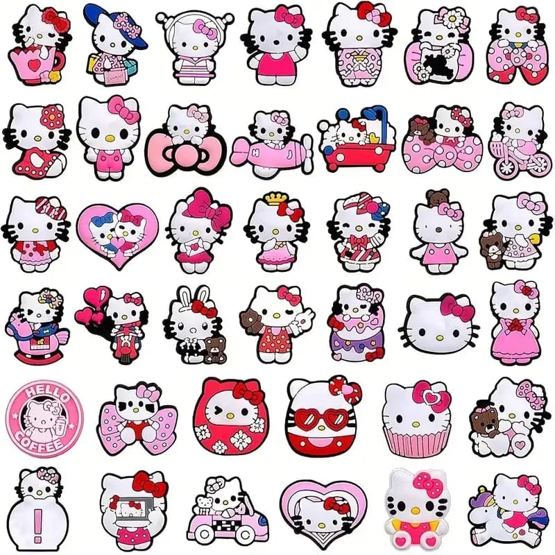 10/20 Mesuca Cute Cartoon Shoe Charms for Girls, Kawaii Clog Charms DIY Shoe Accessories for Kids, Colorful Shoe Decorations for Sandals Crocs Style Shoes Birthday Gift