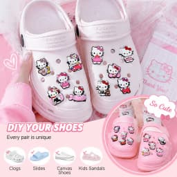 10/20 Mesuca Cute Cartoon Shoe Charms for Girls, Kawaii Clog Charms DIY Shoe Accessories for Kids, Colorful Shoe Decorations for Sandals Crocs Style Shoes Birthday Gift