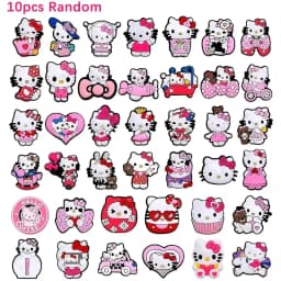 10/20 Mesuca Cute Cartoon Shoe Charms for Girls, Kawaii Clog Charms DIY Shoe Accessories for Kids, Colorful Shoe Decorations for Sandals Crocs Style Shoes Birthday Gift