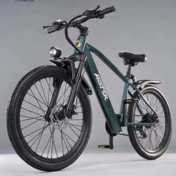 GT300‑24 Blue 24 Inch Adult Electric Bike 48V 23Ah Removable Lithium‑ion Battery Hydraulic Disc Brake Front Shock Absorber Smart LCD Display 3 Riding Modes City Commuter Mountain Ebike for Daily Travel Outdoor Recreation