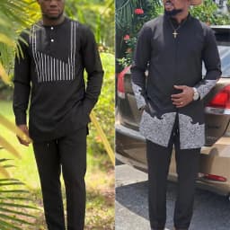 New 2Pc Luxury African Traditional Men's Clothing Elegant Full Suits Male Pant Sets To Dress Native Outfit Ethnic Dashiki Kaftan
