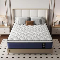 Ergonomic Medium Firm Hybrid Mattress In A Box 10 12 14 Inch Thick, Twin, Full, Queen, King Sizes Pocket Springs Memory Foam Fo