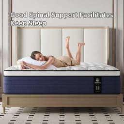 Ergonomic Medium Firm Hybrid Mattress In A Box 10 12 14 Inch Thick, Twin, Full, Queen, King Sizes Pocket Springs Memory Foam Fo