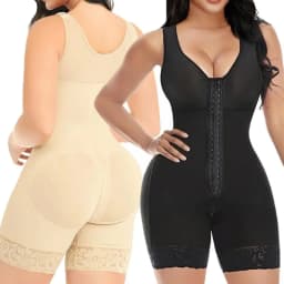 Women's High Compression Shapewear with Hook Closure, Tummy Control & Butt Lifting Full Body Shaper, Ideal for Daily Outfits and Under Party Dresses