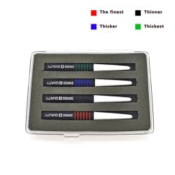 4-Piece Watch Oil Applicator Tool Set - Precision Square Head Lubricator Pens for Mechanical Watch Movement Repair & Maintenance - Color Coded Fine Tip Oiler Kit for Horology