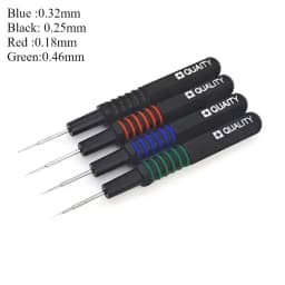 4-Piece Watch Oil Applicator Tool Set - Precision Square Head Lubricator Pens for Mechanical Watch Movement Repair & Maintenance - Color Coded Fine Tip Oiler Kit for Horology