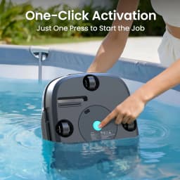 (Renewed) AIPER Scuba SE Cordless Pool Cleaner with 90-Min Runtime, Smart Self-Parking, Lightweight, Pool Vacuum for Above Ground Flat Pools up to 860 Sq.ft, Dark