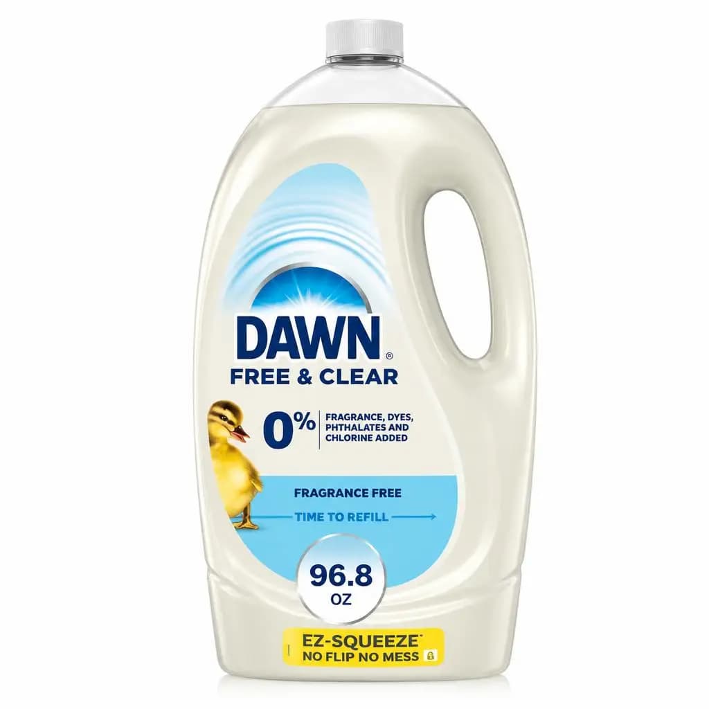 Liquid Dish Soap Unscented Biodegradable Grease Remover for Dishes and Multi Surface 243 Fl oz
