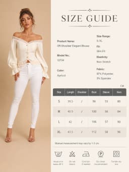 Elegant Off Shoulder Corset Crop Tops for Women, Ruffled Trim Puff Long Sleeve Smocked Back Button Down Blouse Casual Party Evening Shirt