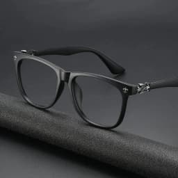1pc Vintage Square Frame Glasses Men And Women, Non-Prescription Eyewear, Pssories,Hair Tools,Hair Items