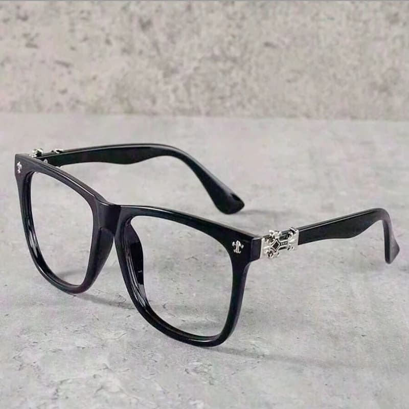 1pc Vintage Square Frame Glasses Men And Women, Non-Prescription Eyewear, Pssories,Hair Tools,Hair Items