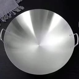 PQSQRJU 316 Stainless Steel Wok Pan And Fryer, Heavy-Duty Professional, Non-Stick Surface Even Heat Distribution, Compatible With Gas Electric Induction Stoves, Durable Construction Versatile Cooking Pot, Ergonomic Handle Design Polished End