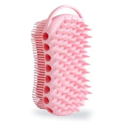 Double-Sided Exfoliating Silicone Body Scrubber, 2-in-1 Bath Scrubber, Shampoo Brush, Silicone Loofah for All Skin Types, Showe