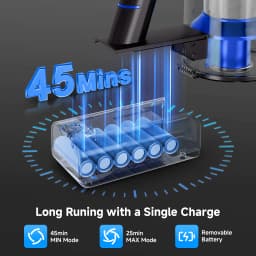 Honki 78KPa Powerful Cordless Vacuum Cleaner LED Display 45Mins Self Standing Stick Vacuum 1.5L Large Dust Cup for Pet Hair Carpet Floor