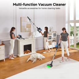 Honki 78KPa Powerful Cordless Vacuum Cleaner LED Display 45Mins Self Standing Stick Vacuum 1.5L Large Dust Cup for Pet Hair Carpet Floor