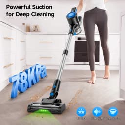 Honki 78KPa Powerful Cordless Vacuum Cleaner LED Display 45Mins Self Standing Stick Vacuum 1.5L Large Dust Cup for Pet Hair Carpet Floor