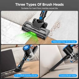 Honki 78KPa Powerful Cordless Vacuum Cleaner LED Display 45Mins Self Standing Stick Vacuum 1.5L Large Dust Cup for Pet Hair Carpet Floor