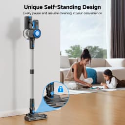 Honki 78KPa Powerful Cordless Vacuum Cleaner LED Display 45Mins Self Standing Stick Vacuum 1.5L Large Dust Cup for Pet Hair Carpet Floor
