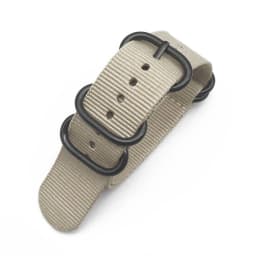 Multicolor Watch Strap Nylon Black Ring Buckle 18mm 20mm 22mm 24mm Striped Waterproof Replace Watch Accessories for Man Women