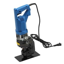 1800W Punching Machine Electric Hydraulic Metal Hole Puncher 5 Set Dies for Iron Copper Aluminum Plate Angle Steel