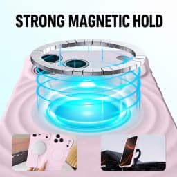 3D Ripple Wave Magnetic Phone Case Compatible with iPhone 17 Air/17 Pro Max/16 Pro/16 Pro Max/15/14/13 Pro Max, Compatible with MagSafe Wireless Charging, Shockproof Anti-Drop Silicone Protective Cover with Raised Camera Protection