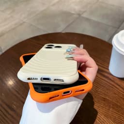 3D Ripple Wave Magnetic Phone Case Compatible with iPhone 17 Air/17 Pro Max/16 Pro/16 Pro Max/15/14/13 Pro Max, Compatible with MagSafe Wireless Charging, Shockproof Anti-Drop Silicone Protective Cover with Raised Camera Protection