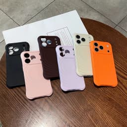 3D Ripple Wave Magnetic Phone Case Compatible with iPhone 17 Air/17 Pro Max/16 Pro/16 Pro Max/15/14/13 Pro Max, Compatible with MagSafe Wireless Charging, Shockproof Anti-Drop Silicone Protective Cover with Raised Camera Protection