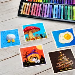52 Colors Oil Pastels Soft Drawing Set for Artists Adults 52 Vibrant Sticks Including 2 Silver + 2 Gold. Drawer-Style Box + Palette Knife Included.