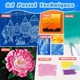 52 Colors Oil Pastels Soft Drawing Set for Artists Adults 52 Vibrant Sticks Including 2 Silver + 2 Gold. Drawer-Style Box + Palette Knife Included.