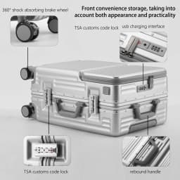 BunnyFly Trolley Case With Wheels Boarding Box 20/24 inch Travel Suitcase Large Size Luggage Men Carry-On Luggage Laptop Bag