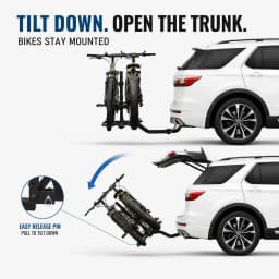 2 Bike Hitch Mount Bike Rack Easy to Install Bicycle Carrier for SUV Car Truck 176 LBS 2" Receiver Heavy-Duty Steel Mountain Road Bike Holder for SUVs and trucks