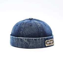Denim Docker Hat Fashion Brimless Beanie Hat Retro Worker Skull Cap Rolled Cuff Sailor Cap Hip Hop Dancing Watch Cap Baseball Cap Adjustable Fitted Snapback Hats