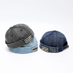 Denim Docker Hat Fashion Brimless Beanie Hat Retro Worker Skull Cap Rolled Cuff Sailor Cap Hip Hop Dancing Watch Cap Baseball Cap Adjustable Fitted Snapback Hats