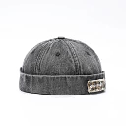 Denim Docker Hat Fashion Brimless Beanie Hat Retro Worker Skull Cap Rolled Cuff Sailor Cap Hip Hop Dancing Watch Cap Baseball Cap Adjustable Fitted Snapback Hats