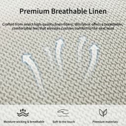 Front Row 2-Piece Luxury Linen Car Seat Covers, Comfortable and Breathable for All Seasons, Easy to Clean, Suitable for Sedans, SUVs, and Trucks