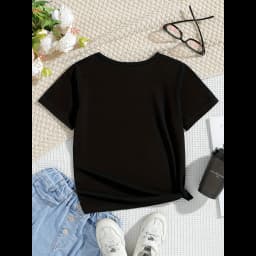 Plus Size Women Graphic T‑Shirt Floral Face Print Oversized Fit Short Sleeve Tee Casual Spring Summer Everyday Outfit Top