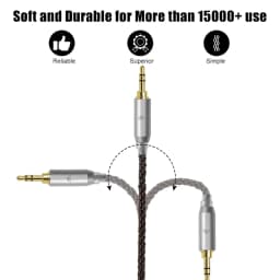 OKCSC ZT8 Etymotic T2 IPX Upgrade Replacement IEM Cable 8‑Core OFC Pure Copper Alloy Audio Cord for Westone Linum BAX EVO UE Live Pro X Mach Series Earphones