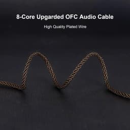 OKCSC ZT8 Etymotic T2 IPX Upgrade Replacement IEM Cable 8‑Core OFC Pure Copper Alloy Audio Cord for Westone Linum BAX EVO UE Live Pro X Mach Series Earphones