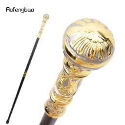 Golden Grey Luxury Round Handle Fashion Stick for Party Decorative Walking Cane Performance stage Cane 93cm